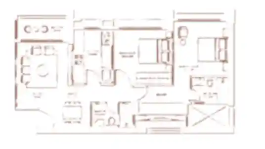 3 BHK Luxury Floor Plan